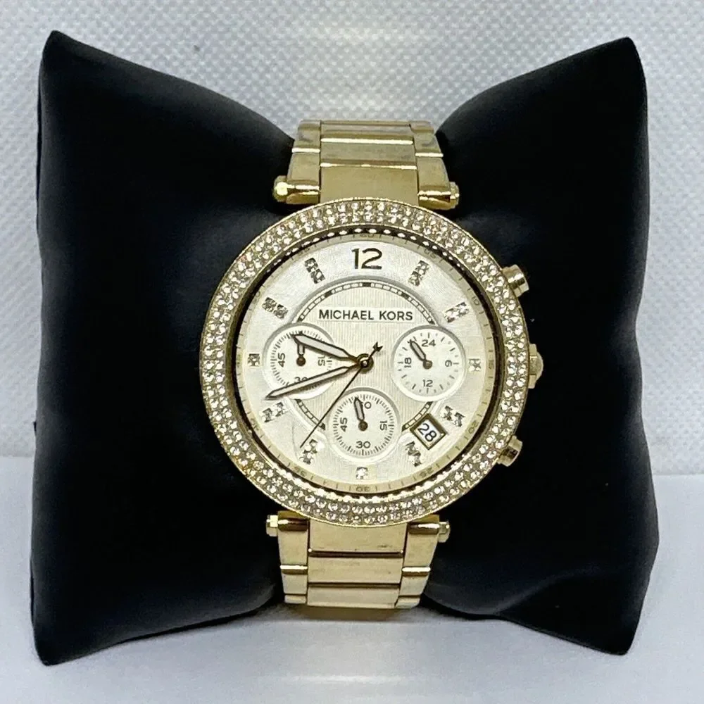 Michael Kors Parker MK5354 Women's Gold Stainless Steel Analog Dial Watch NUL6